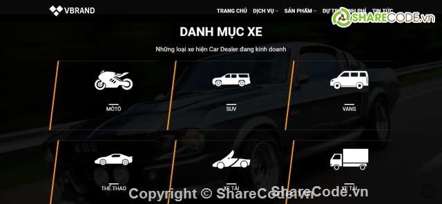 Source code Website,website bán xe,web bán xe,website bán xe oto,Website giới thiệu,Website bán hàng