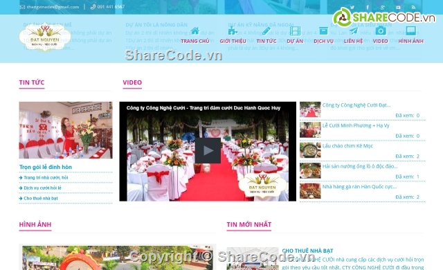 tổ chức sự kiện,website tin tức,website cưới hỏi,website dịch vụ,website sự kiện