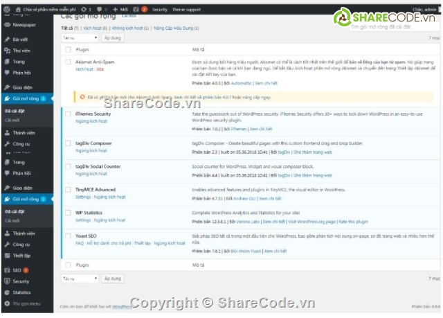 Share Code wordpress,Sharecode.vn,code web tin tức,web blog