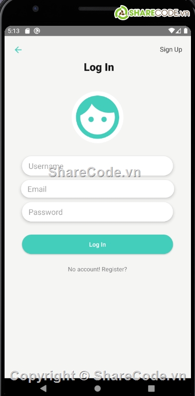 Android design,Form login,Code Form login,android Form login