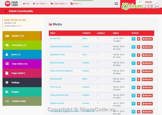 web media,share full code,haivl.com,ninja media,code web hài,web tin tức