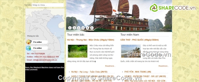 Mã nguồn website du lịch,sharecode website du lịch,full code website du lich,website joomla,website công ty du lịch