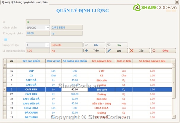 Source code phần mềm quản lý quán cà phê C#,Đồ án bài toán định lượng C#,Phần mềm Quản lý quán cà phê C#,Quản lý quán cà phê C#,Quán cà phê C#,Bài toán định lượng C#