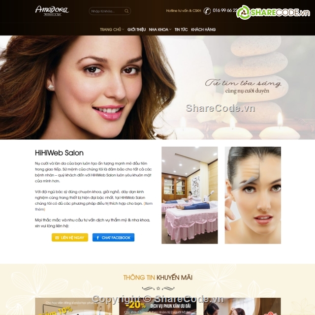 website tham my,share website salon,share code tham my salon wordpress,website mỹ phẩm,website salon tóc