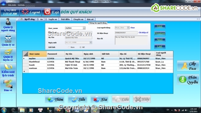 quản lý bán vé xe,phần mềm quản lý,phần mềm bán vé xe,code c#  bán vé xe,quản lý bán vé