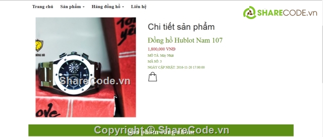 Giao diện web bán hàng,giao diện web đồng hồ,Html web bán đồng hồ,template web bán đồng hồ