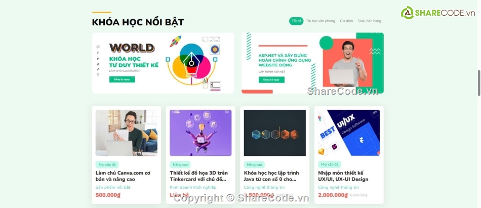 Web khóa học,Web tối ưu,khóa học,chuẩn seo,web đẹp