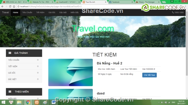 Website du lịch,đồ án web php,website tour du lịch,mã nguồn website du lịch,web địa điểm,web tour  du lịch