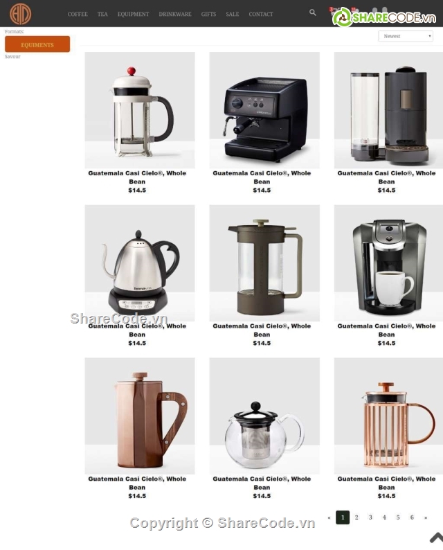 Template website bán cà phê,web bán cà phê,giao diện web bán cà phê,HTML web bán cà phê