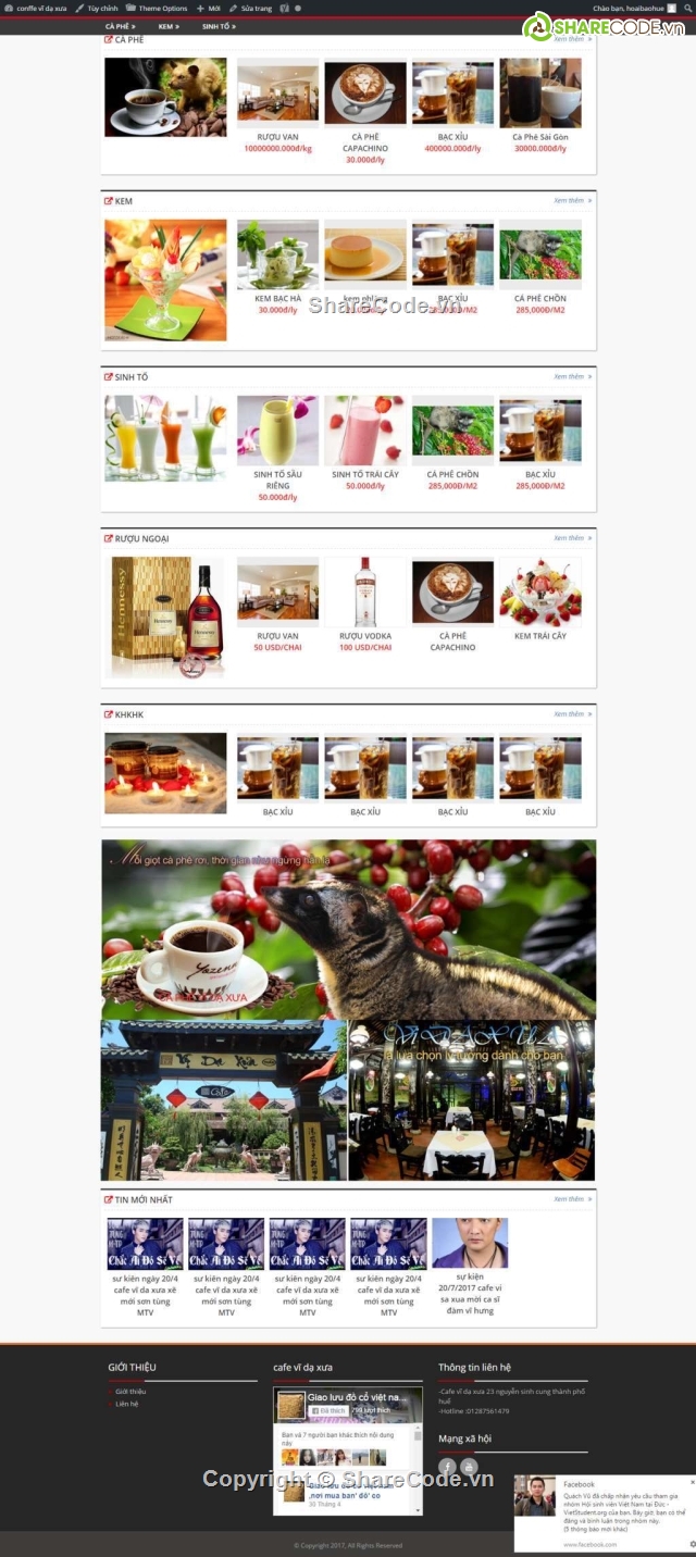 website bán cà phê,web cafe,web bán cà phê,bán hàng cafe,web coffe