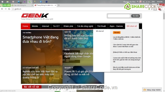 giong genk.vn,web tin tức,website tin tức,website công nghệ,web công ty