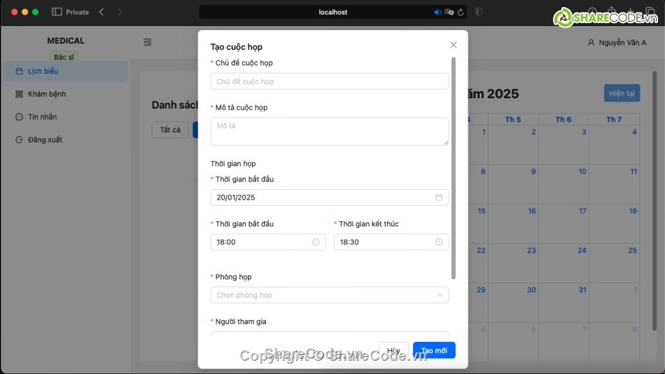 reactjs,nodejs expressjs mongodb socket.io,website khám bệnh