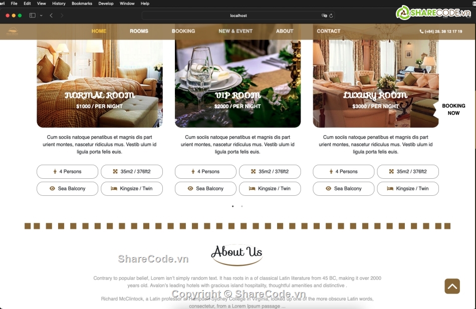 đặt phòng khách sạn,quản lý phòng khách sạn,quản lý,reactjs,website du lịch