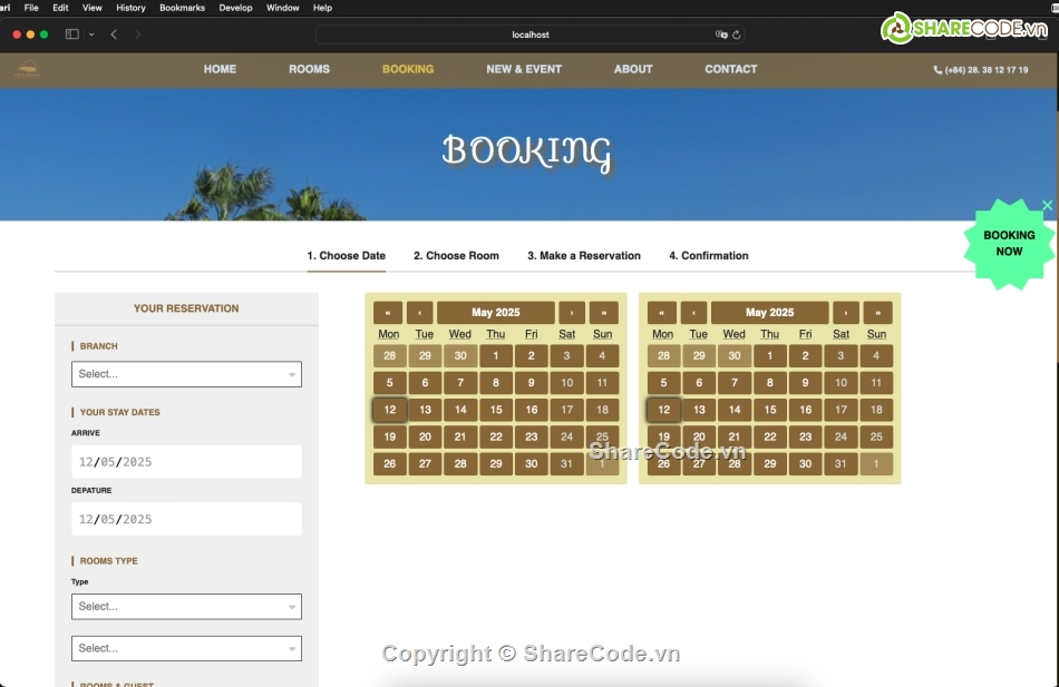 đặt phòng khách sạn,quản lý phòng khách sạn,quản lý,reactjs,website du lịch