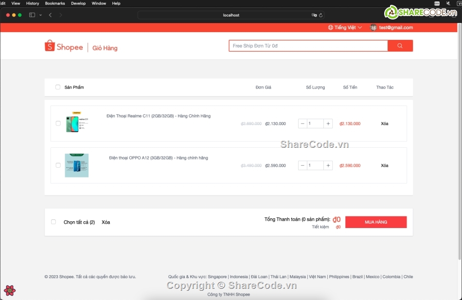 code giống shoppe,code thương mại điện tử,reactjs
