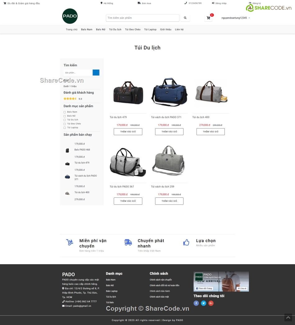 website bán balo,Balo,Web bán balo thời trang,Bán Balo,web bán balo du lịch,web balo mvc
