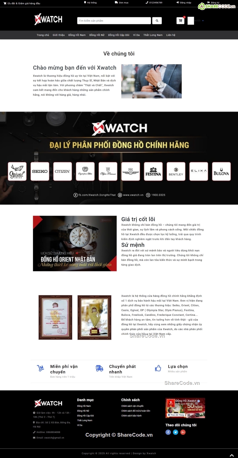 web bán đồng hồ,web đồng hồ,shop đồng hồ,code web đồng hồ,source code web bán đồng hồ,website bán đồng hồ