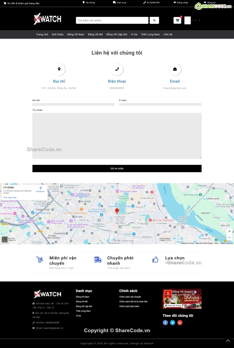 web bán đồng hồ,web đồng hồ,shop đồng hồ,code web đồng hồ,source code web bán đồng hồ,website bán đồng hồ
