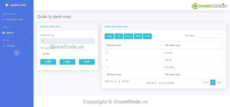 Quản lý quán cafe,Website quản lý quán cafe,Code PHP Website bán hàng,Code PHP Web bán hàng,Bán cafe,Bán trà sữa