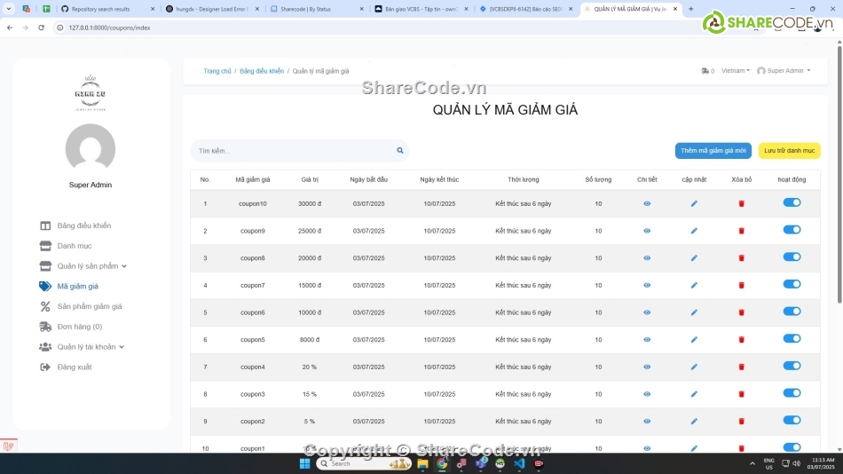 Đồ án web bán trang sức php mysql,web bán hàng trang sức php,source code web bán trang sức php