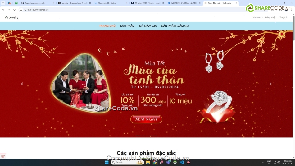 Đồ án web bán trang sức php mysql,web bán hàng trang sức php,source code web bán trang sức php