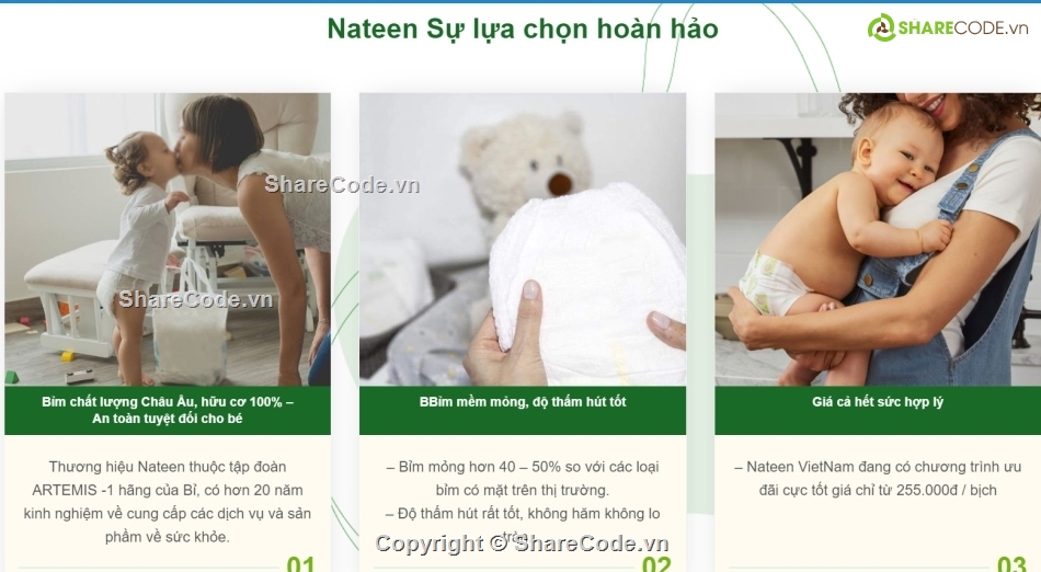 code website bán hàng,code bán hàng,bán hàng bỉm em bé