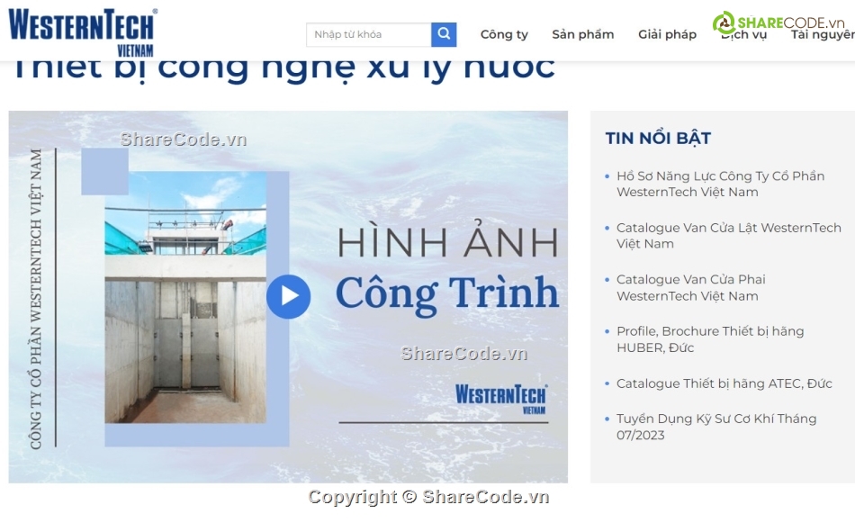 code giới thiệu công ty,giới thiệu công,giới thiệu công ty,giới thiệu,Sharecode giới thiệu công ty xử lý nước thải,website công ty nước thải