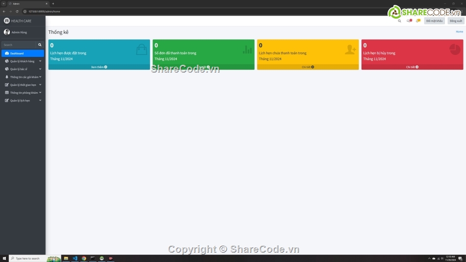 Quản lý đặt lịch phòng khám php mysql,quản lý phòng khám php mvc mysql,quản lý phòng khám php,quản lý phòng khám mvc,php quản lý đặt lịch phòng khám