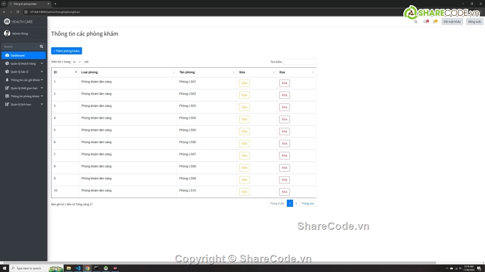 Quản lý đặt lịch phòng khám php mysql,quản lý phòng khám php mvc mysql,quản lý phòng khám php,quản lý phòng khám mvc,php quản lý đặt lịch phòng khám