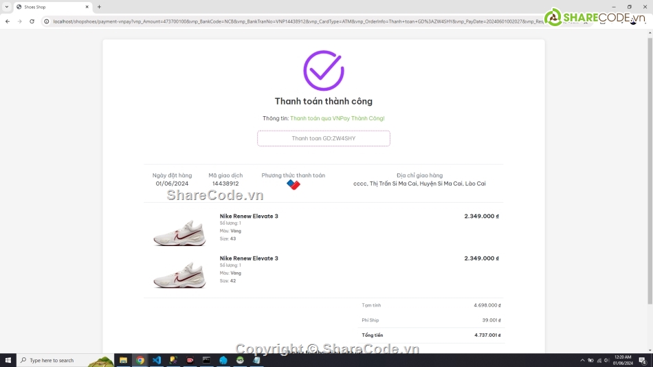 code đồ án web bán giày php vnpay,code đồ án web bán hàng mvc đẹp thanh toán online,đồ án web bán giày có admin quản lý sản phẩm
