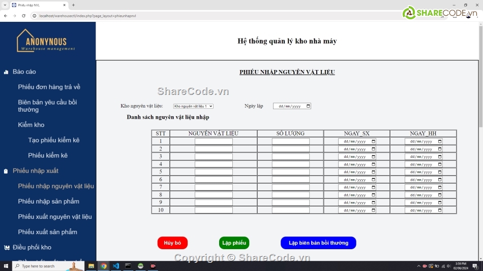 Đồ án quản lý kho bằng php tích hợp mã qr code,đồ án tốt nghiệp quản lý kho full báo cáo ppt,đồ án tốt nghiệp quản lý warehouse php word ppt