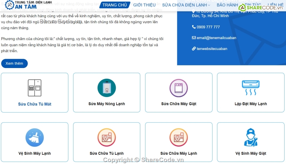 Sharecode sửa điện lạnh,điện lạnh,sửa điện lạnh,sharecode website sửa điện lạnh,share code điện lạnh,sharecode website điện lạnh