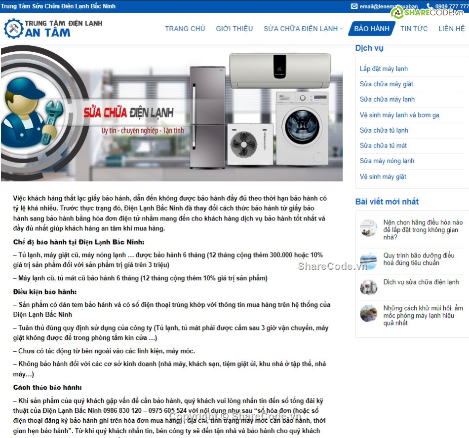 Sharecode sửa điện lạnh,điện lạnh,sửa điện lạnh,sharecode website sửa điện lạnh,share code điện lạnh,sharecode website điện lạnh