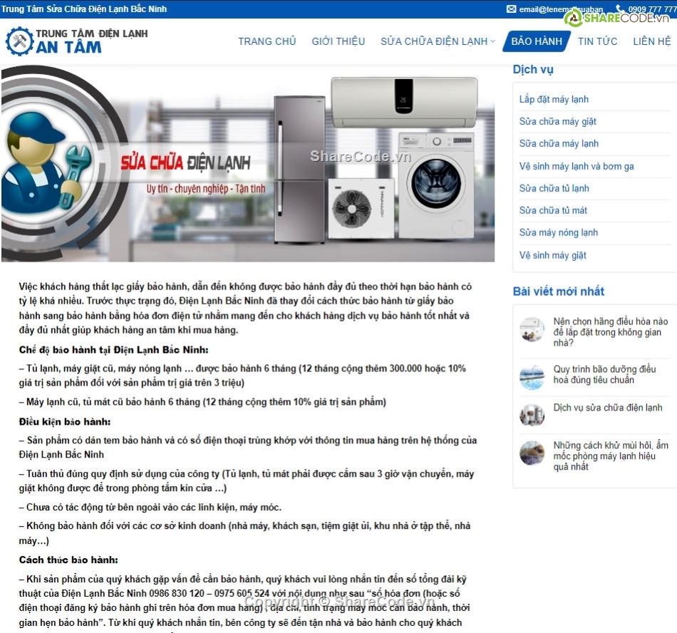 code web điện lạnh,điện lạnh,website điện lạnh,code website sửa chữa điện lạnh,sharecode sửa điện lạnh,web điện lạnh