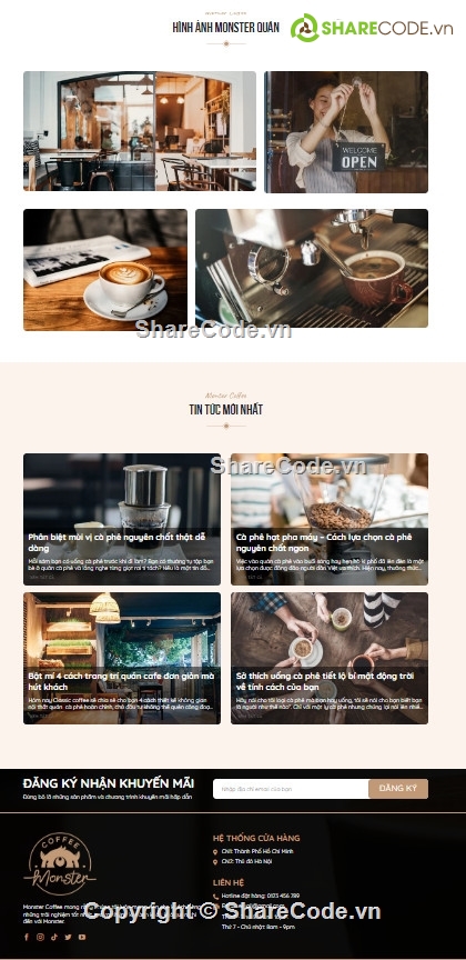 code wordpress,Sharecode Theme wordpress bán cafe giá rẻ,bán hàng cafe,code quản lý cafe,cafe