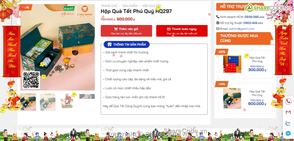 sharecode website quà tết,code tết,Sharecode Theme WordPress bán quà tết,bán quà tết,sharecode bán hàng,sharecode