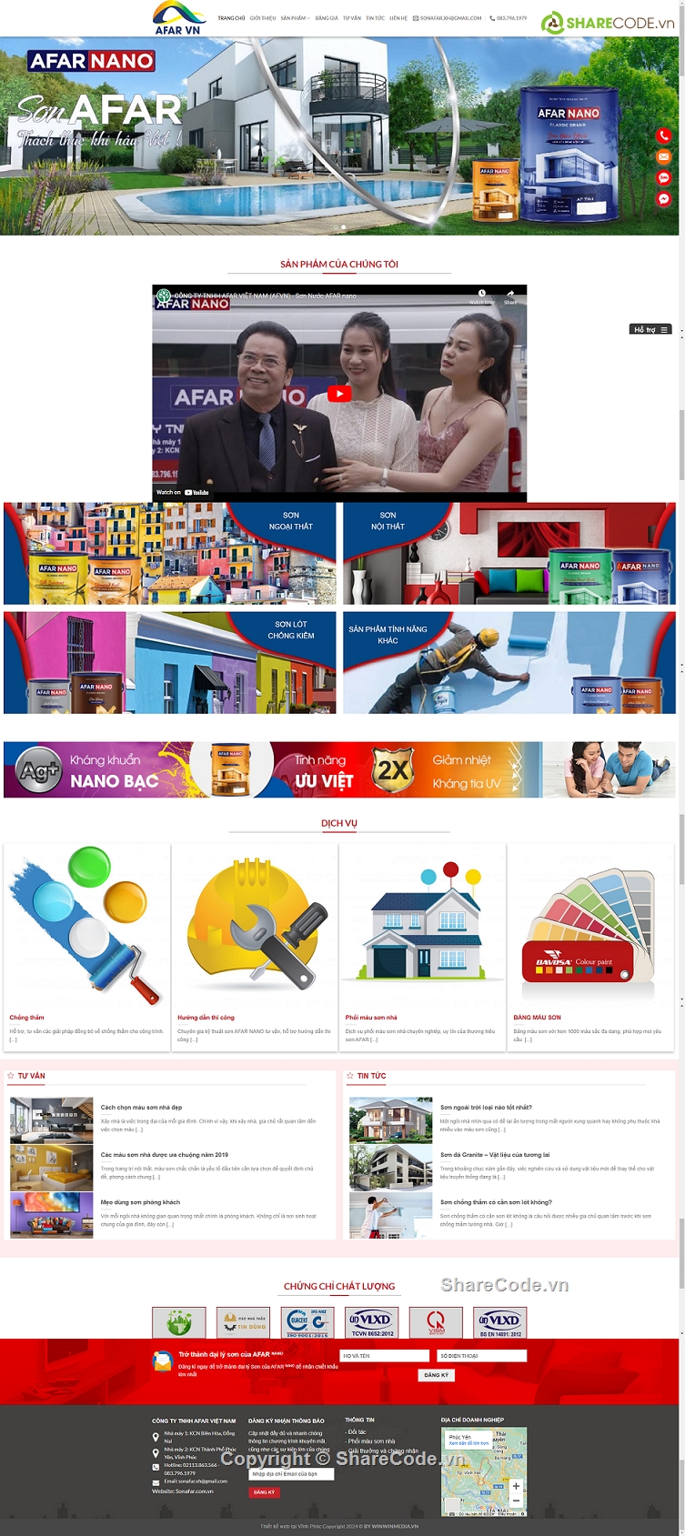 theme wordpress hãng sơn,Share code shop wordpress giới thiệu sơn,code wordpress sơn,shop wordpres sơn