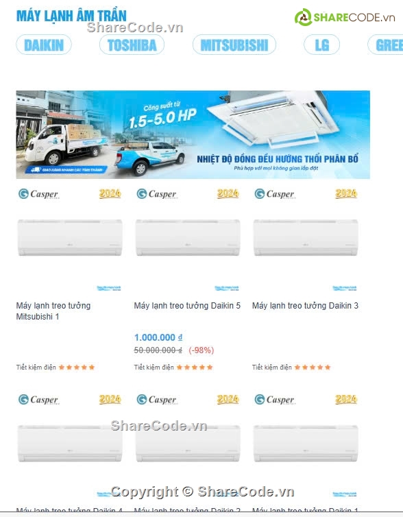 theme wordpress,điện máy,máy lạnh,siêu thị điện máy,website bán điều hòa,Sharecode theme wordpress siêu thị điện máy