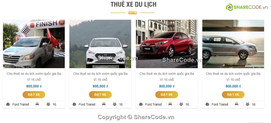 thuê xe,dịch vụ thuê xe,website cho thuê xe,sharecode thuê xe,website thuê xe