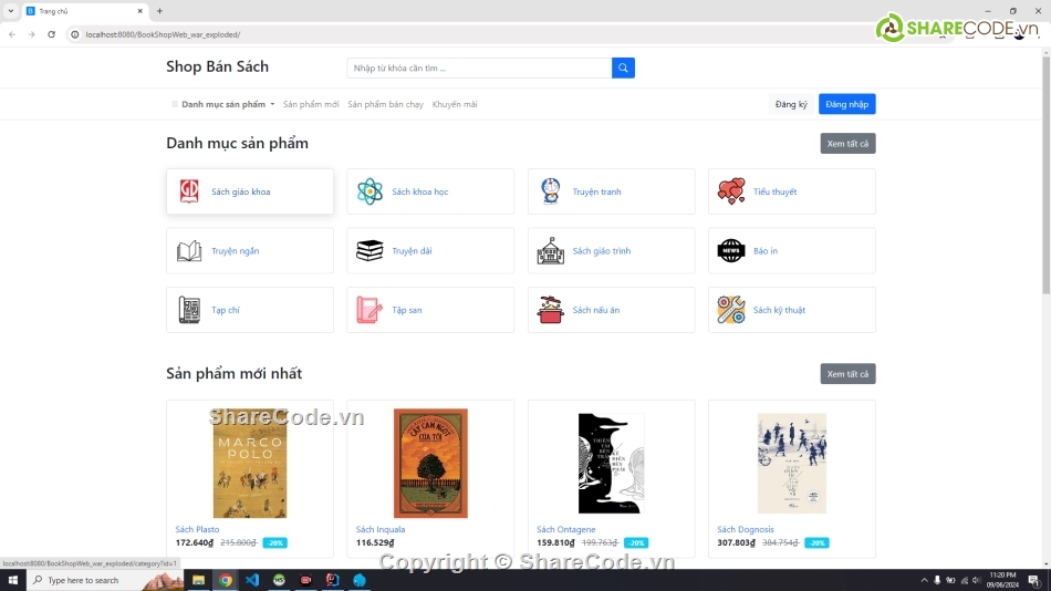 web bán sách,code đồ án web bán sách,đồ án tốt nghiệp,fullcode web bán sách jsp,code web bán sách java servlet