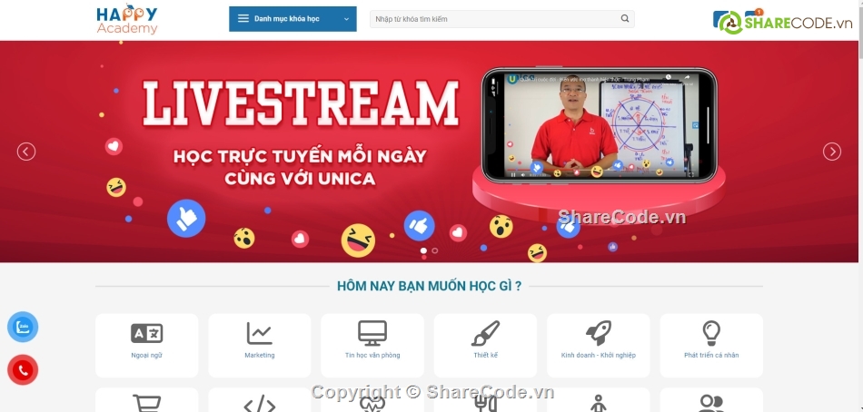 Sharecode website bán khóa học chuẩn SEO,sharecode website bán khóa học,website khóa học,khóa học,sharecode khóa học,bán khóa học