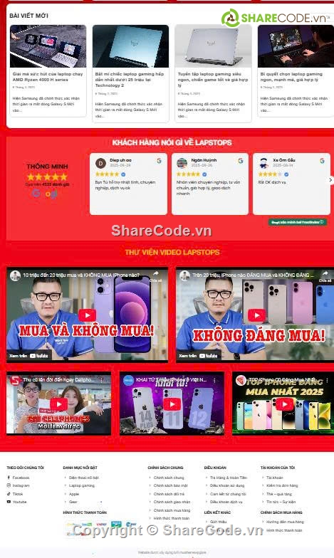 Laptop,PC gaming,giao diện bán Laptop,Build pc gaming,Sharecode,Sharecode Website Chuyên Bán Các Dòng PC Laptop