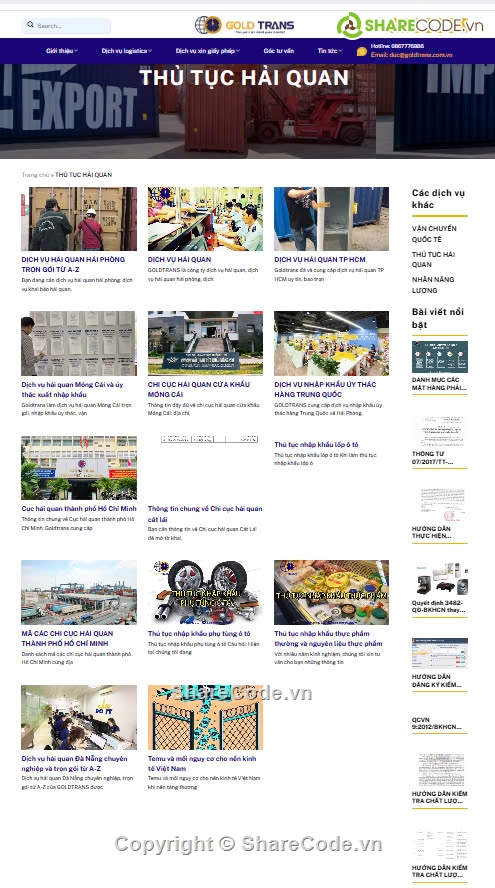 Logistics,web công ty,sharecode dịch vụ vận chuyển logictics,dịch vụ vận chuyển quốc tể,dịch vụ hải quan,Sharecode website công ty Logistics cực đẹp