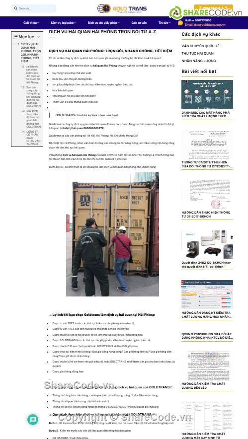 Logistics,web công ty,sharecode dịch vụ vận chuyển logictics,dịch vụ vận chuyển quốc tể,dịch vụ hải quan,Sharecode website công ty Logistics cực đẹp