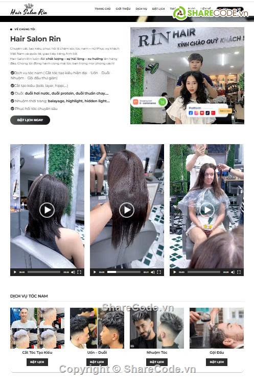 sharecode website,đặt lịch hẹn cắt tóc,cắt tóc tạo kiểu,đặt lịch salon tóc,website salon chuyên nghiệp,Sharecode Website Đặt Lịch Hẹn Cắt Tóc Tạo Kiểu Ch