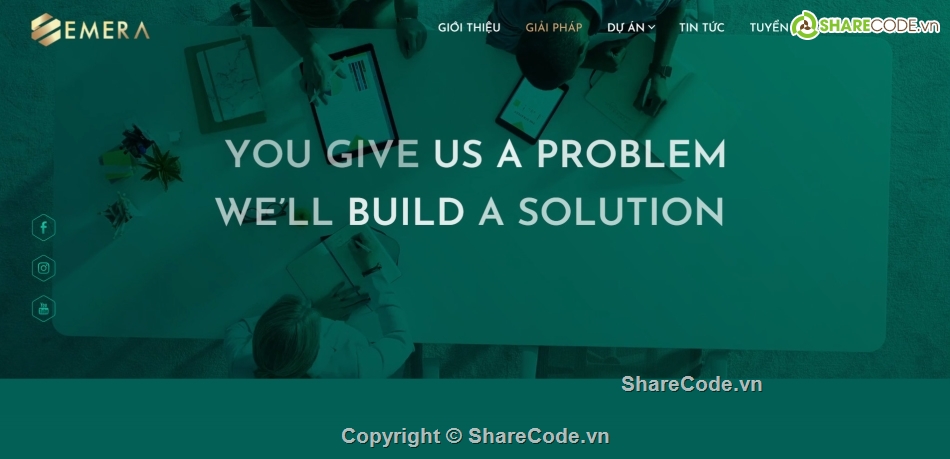 Sharecode giới thiệu công ty,sharecode angency,sharecode website dự án emera,website dự án,sharecode emera,code website