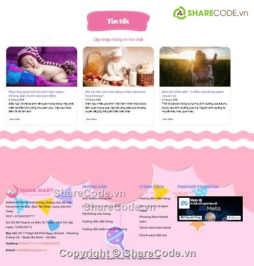 website siêu thị,code bán hàng mẹ và bé,shop mẹ và bé,bán hàng bỉm em bé,sản phẩm em bé,Sharecode website siêu thị mẹ và bé cực đẹp