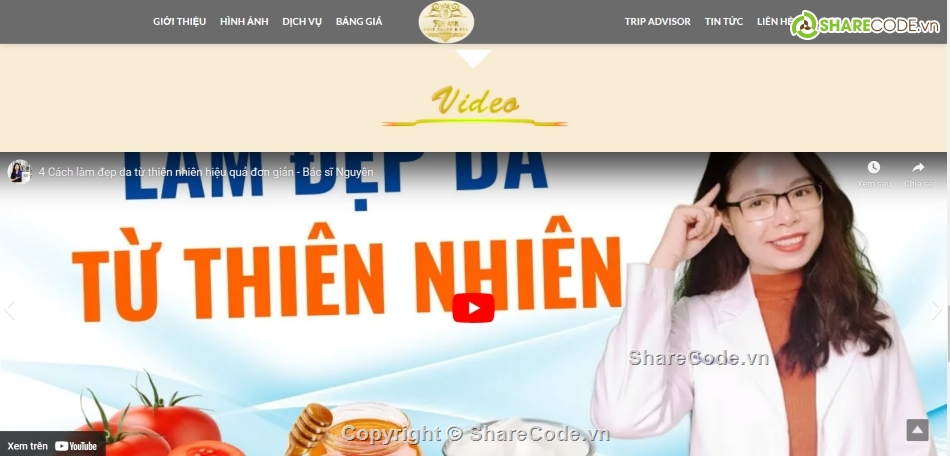 Share code chuyên nghiệp,Website Thẩm mỹ viện Spa,share code thẩm mỹ viện