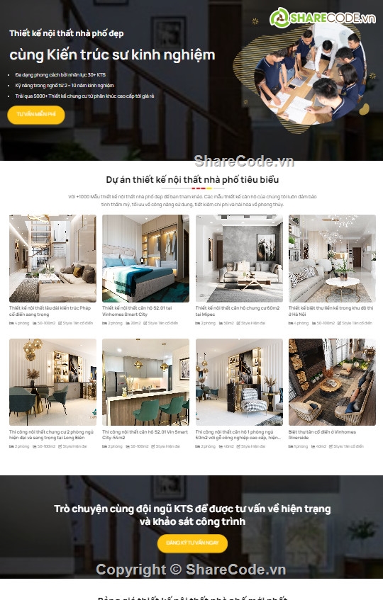 Sharecode website thiết kế nội thất,web nội thất,website nội thất,share code website nội thất