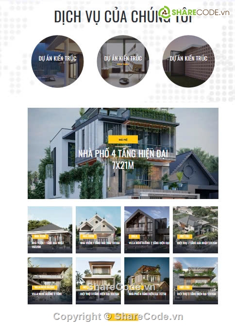 thiết kế nhà,thiết kế và thi công,Sharecode Website Thiết kế thi công nhà cửa